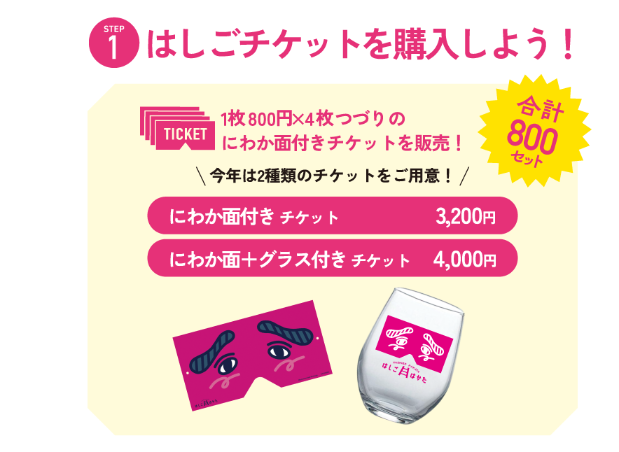 はしごチケットを購入しよう！